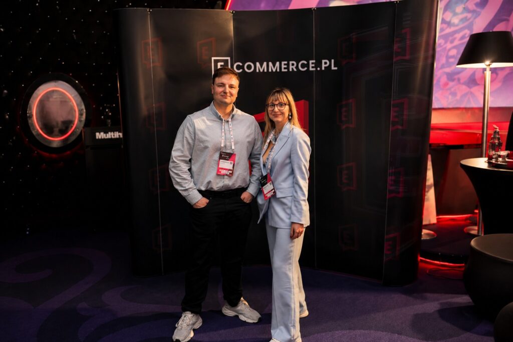 Patrycja Kania i Arek Adamowicz na konferencji e-commerce
